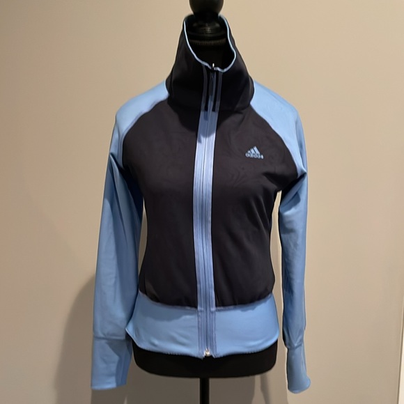 ADIDAS Reversible ClimaLite Jacket Size Small & Matching Cropped Pants Size M - Picture 3 of 13